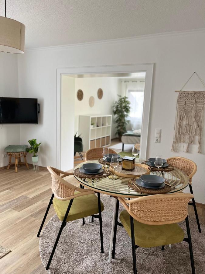 Korbstadt-Villa Rattan-Design Mit Balkon, Garten, Arbeitsplatz, Kueche Lichtenfels  Exteriör bild